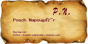 Posch Napsugár névjegykártya